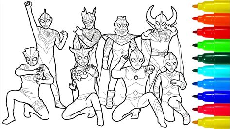 ultraman ultra coloring pages colouring pages  kids youtube