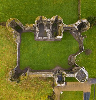 aerial view   ruins   castle stock photo  image