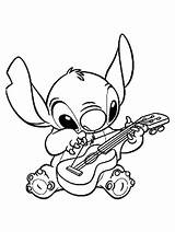 Lilo Sheets Guitar Coloringonly Character sketch template