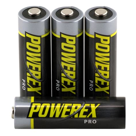 powerex pro rechargeable aa nimh batteries mah  pack vancouver battery corp