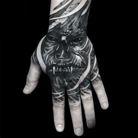demon hand tattoos for men skull best tattoo ideas