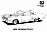Coloring Car Dodge Muscle Charger Mopar Pages Cars 1969 Print Hot Clipart Rod Book Drawing Printable Runner Road 1970 Chevy sketch template
