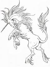 Horse Rearing Drawing Drawings Unicorn Realistic Deviantart Coloring Pages Dwarrowdelf Sketch Draw Unicorns Creatures Choose Board Ink Reference Animals Colouring sketch template