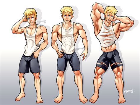 commission muscle growth pt 1 by goyong on deviantart