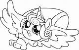 Pony Little Chrysalis Queen Coloring Pages Getcolorings Flurry Heart sketch template