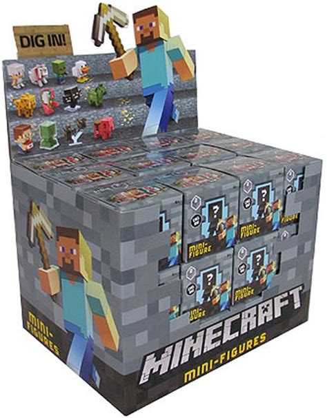 minecraft stone series  mystery box  packs mattel toys toywiz