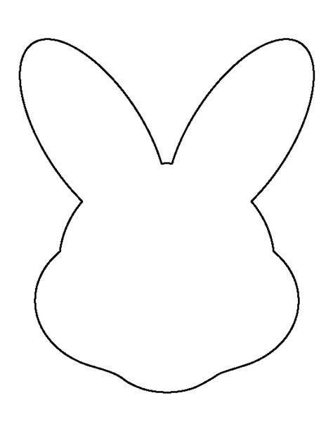 easter bunny stencil  clipart
