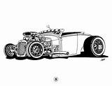 Rod Pages Coloring Rat Cars Rods Hot Car Printable Cool Truck Drawings Search Yahoo Colouring Drawing Template Classic Street Choose sketch template