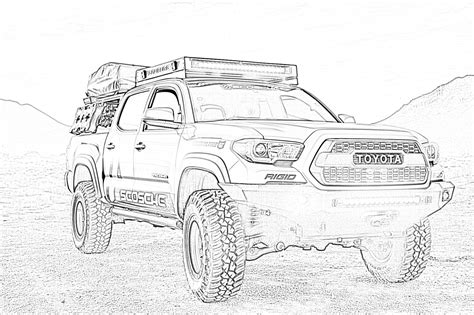 ideas  coloring pickup truck coloring page