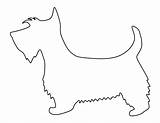 Dog Scottie Template Pattern Printable Outline Templates Drawing Patternuniverse Stencil Patterns Print Use Stencils Animal Crafts Creating Pdf Silhouette Dogs sketch template