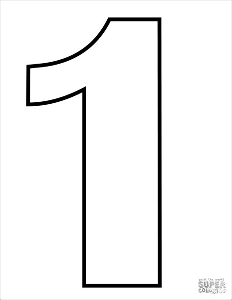 number  coloring pages coloringbay
