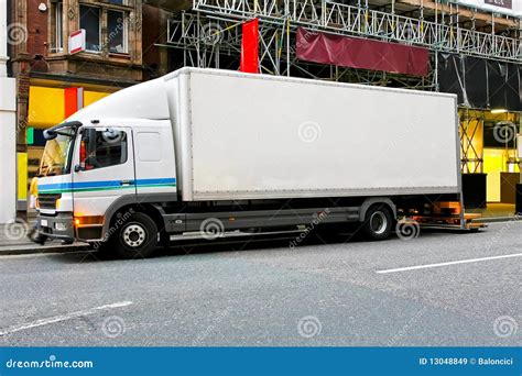 delivery truck stock image image  heavy cargo shipment
