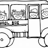 Clipart Bus Coloring School Webstockreview sketch template