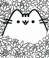 Pusheen Coloring Pages Unicorn Getcolorings Pag sketch template