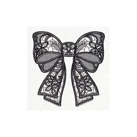Black Lacy Bow Tattoo Design Lace Bow Tattoos Bow