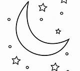 Moon Coloring Stars Crescent Pages Sun Printable Star Phases Drawing Color Shooting Kids Getcolorings Getdrawings Phase Print Sheets sketch template