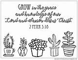 Coloring Peter Pages Bible Grow Jesus Grace Kids Spring 18 Verse Christ Knowledge Hello Lord Mycupoverflows Johnson Lessons Verses Crafts sketch template