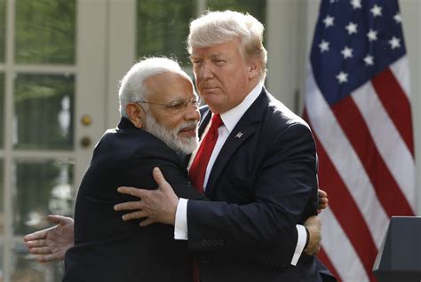trump said that him and modi are world leaders in social media