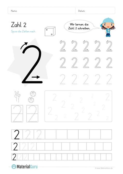 kostenlose arbeitsblaetter und uebungen zur zahl  fuer den mathe