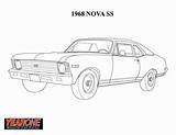 Coloring Pages Camaro Chevy Chevrolet Nova Comments Library Clipart sketch template