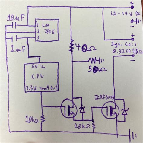 mosfet driving ignition coil  microcontroller electrical engineering stack exchange