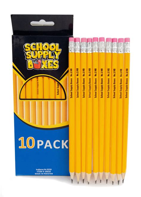 pack classic wooden pencil school supply boxes