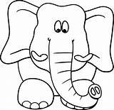 Coloring Big Elephant Pages Wecoloringpage sketch template