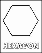 Coloring Hexagon Pages Shapes Open Click Results sketch template