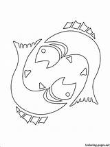 Pisces Coloring Pages 750px 94kb Getdrawings sketch template