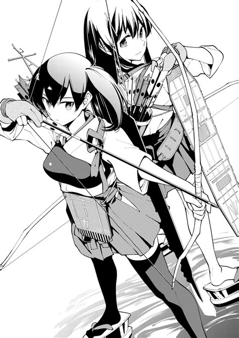 Safebooru 2girls Akagi Kantai Collection Archery Arm Behind Back