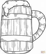Coloring Beer Mug Pages Printable sketch template