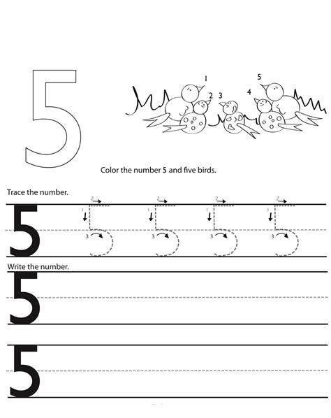 printable kindergarten number worksheets activity shelter