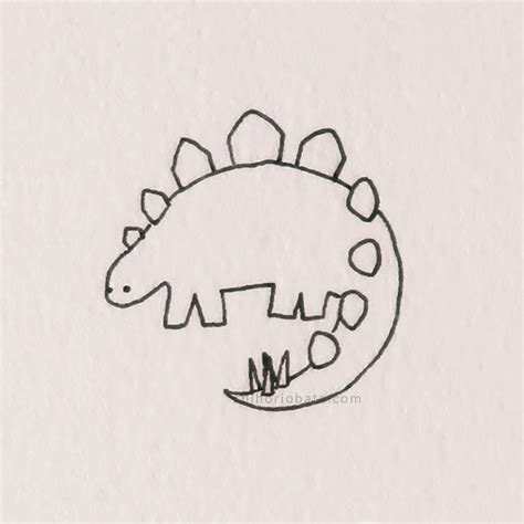 cute easy dinosaur drawing ideas