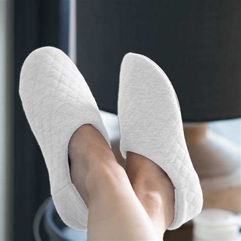 quilted slippers white xsmall sento touch  modern