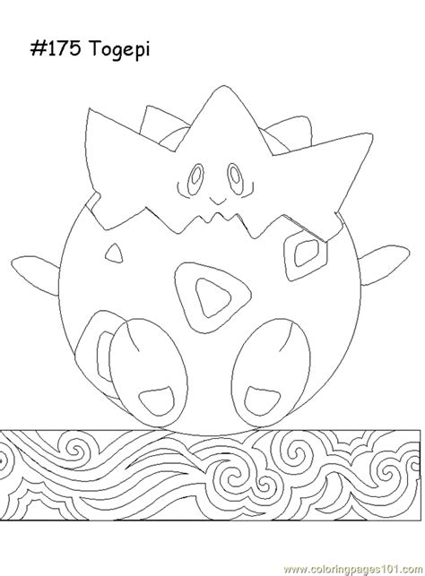 coloring pages togepi cartoons pokemon  printable coloring