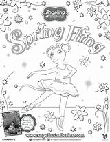 Coloring Ballerina Angelina Pages Fling Spring Celebration Release Click Likes Dvd Latest Her sketch template