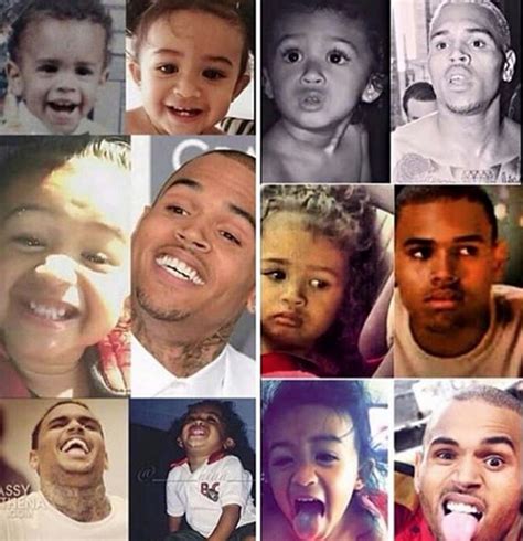 [pic] Chris Brown’s Daughter Royalty Is His Twin Share Same Facial