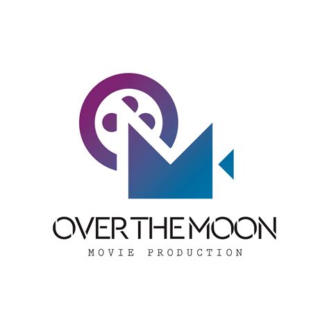 professional   production logo design    moon