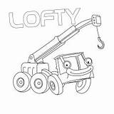 Bob Builder Coloring Pages Lofty Crane Online Pilchard Top Dizzy Toddler Will Roley sketch template