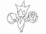 Roselia Step Pokemon Draw Dragoart Drawing Hellokids sketch template