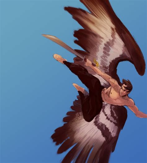 birdman fantasy character design winged people wings drawing