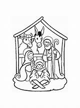 Crib Template Christmas Coloring sketch template