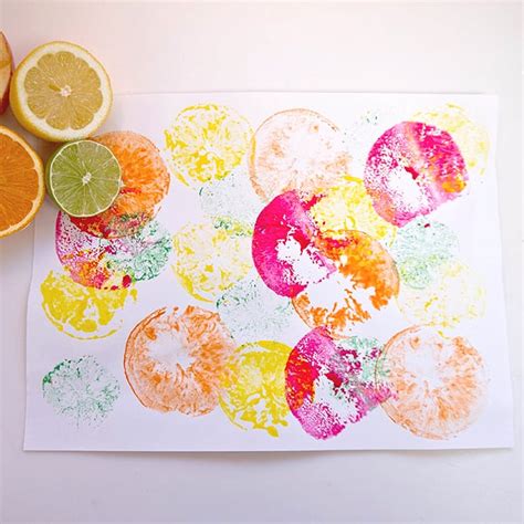 fruit print crafts  kids popsugar moms