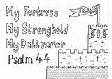 Fortress Deliverer Colouring Stronghold God sketch template