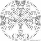Coloring Celtic Shamrock Pages Knot Heart Knots Adult Color Embroidery Pattern Designs Printable Mandala Knotwork Book Patterns Format Print Outline sketch template