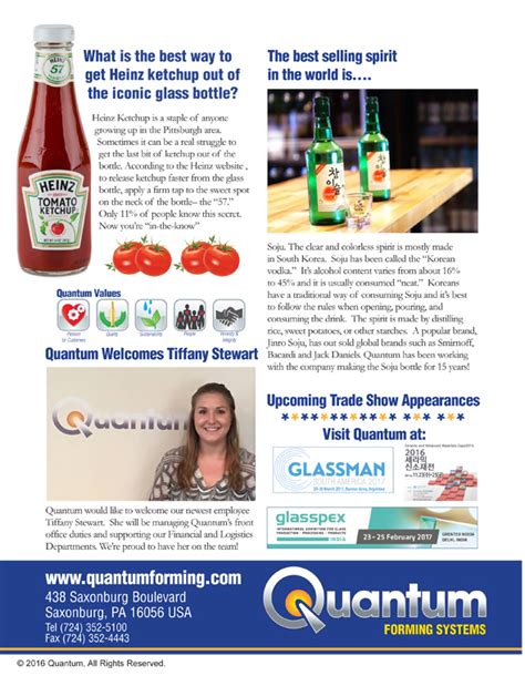 2016 fall newsletter quantum engineered products