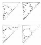 Kirigami Templates Craft Fall Leaf sketch template