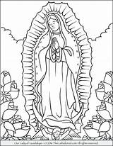 Lady Coloring Pages Fatima Lourdes Catholic Guadalupe Getcolorings Mary sketch template