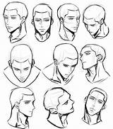 Anime Male Reference Face Drawing Pose Faces Poses References Action Anatomy Expressions Sketches sketch template