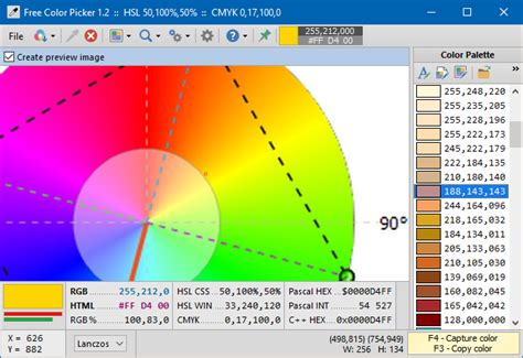 viewing  color picker  oldergeekscom freeware downloads